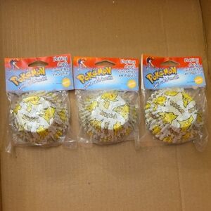 Pokemon Pikachu Yellow Baking Cups